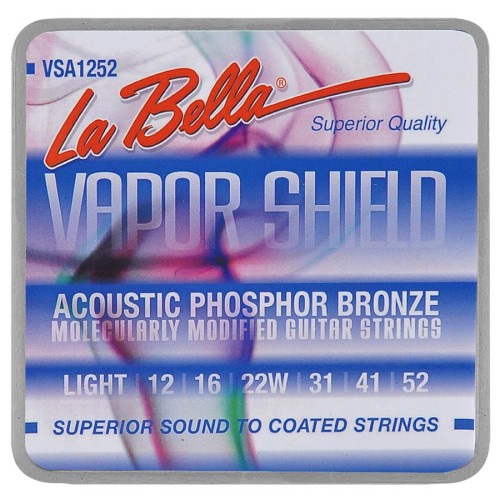 LaBella VSA1252 Vapor Acoustic Guitar Strings- Light 12-52